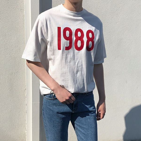 1988 오버핏 반팔티, 어나지